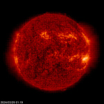 Click for time-lapse image of the sun (large file)